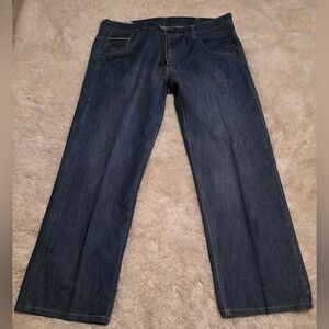 Levi's 569 Loose Straight Fit Medium Wash Men's Blue Jeans 38x34